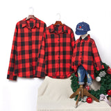 Family Matching Christmas Plaid Mother Daughter Shirts