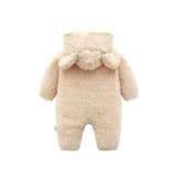 Newborn Baby Romper Trendy Bear Design Long-sleeve Jumpsuit for Baby 0-18 M
