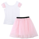 Family Matching Mother Daughter Dress Fly Sleeve 2 Pcs Dress