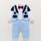 Newborn Infant Baby Boys Christmas Formal Romper