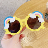 Kid Star Cartoon Round Colors Sunglasses UV400 Goggles Eyewear
