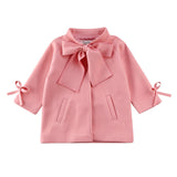 Kid Baby Girls Outerwear Fashion Thickened Winter Woolen Coat