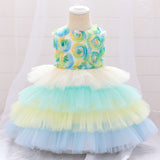 Baby Girl Moon Wash Cake Princess Show Dress
