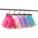 Baby Girls Tutu Skirts Elastic Waist Princess Tulle Colorful Mini Skirts