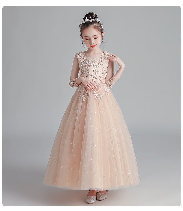 Kid Girl Princess Party Performance Costumes Dress