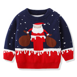 Kid Baby Girl Christmas Santa Claus Cotton Sweater