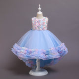 Kids Girl Princess Flower Party Elegant Wedding Dresses 3-12 Years