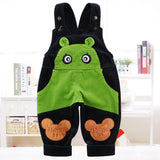 Kid Baby Boy Girl Strap Corduroy Loose Spring Winter Pants