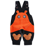 Kid Baby Boy Girl Strap Corduroy Loose Spring Winter Pants