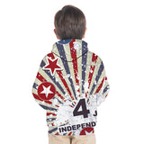 Kid Boy Girl 3D US Flag Print Fashion Hoodie