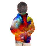 Kid Boy 3D Color Painting Print Hoodie Pullover