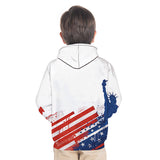 Kid Boy Girl 3D US Flag Print Fashion Hoodie