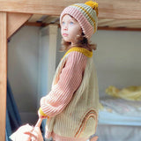 Kid Baby Girls Cardigan Autumn Winter Knitting Sweater With Hand Embroidered
