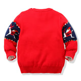 Kid Girl Boy Santa Pullover Soft Double Layer Christmas Sweater