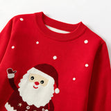 Kid Baby Boy Girl Christmas Claus Bottomed Sweater