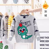 Toddler Kid Boy Dinosaur Winter Warm Dinosaur Knitted Sweater