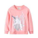 Kid Baby Girls Knitted Round Neck Long Sleeve Autumn Shirts