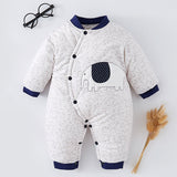 Baby One-piece Autumn Winter Suit Thickened Climbing Rompers