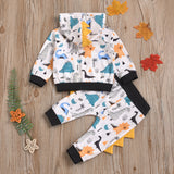 Baby Girl Boy Suits Dinosaur Prints Suits 2 Pcs Sets