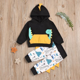 Baby Girl Boy Suits Dinosaur Prints Suits 2 Pcs Sets