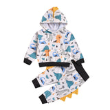 Baby Girl Boy Suits Dinosaur Prints Suits 2 Pcs Sets