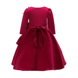 Kid Girl Banquet Performance Medium Length Dress