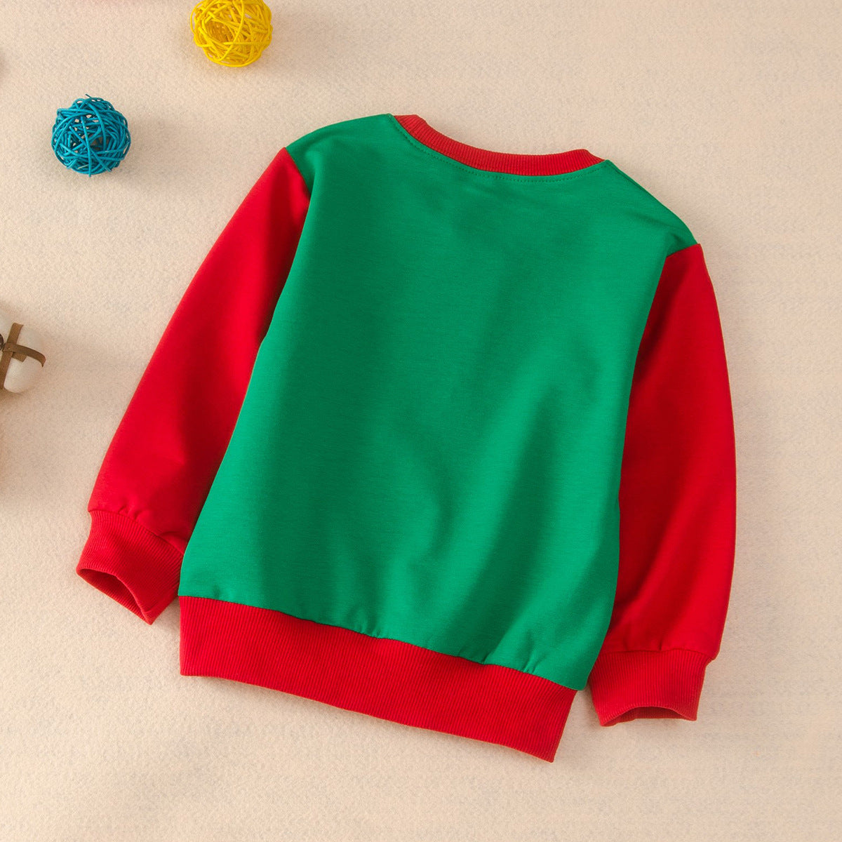 Kid Boy Girl Christmas Print Long-sleeved Cartoon Sweatshirt Pullover