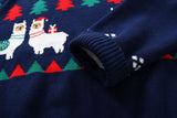 Kid Baby Boy Christmas Alpaca Soft Double Christmas Sweater