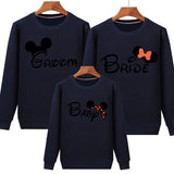 Family Matching Parent-child Long Sleeve Plus Velvet Casual Sportswear Hoodie