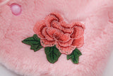 Baby Girl Autumn Winter Hair Cape Retro Flower Coats