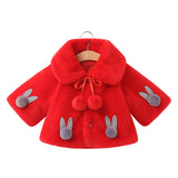 Kid Baby Girls Spring Autumn Imitation Fur Cape Coats Jackets