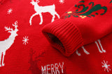 Kid Baby Boy Full Jacquard Soft Double Layer Christmas Sweaters