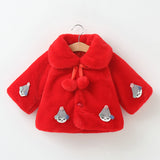 Kid Baby Girls Spring Autumn Imitation Fur Cape Coats Jackets