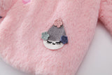 Kid Baby Girls Spring Autumn Imitation Fur Cape Coats Jackets