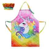 Kid Starry Sky Gradual Dirt Proof Cooking Baking Painting Apron