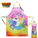 Kid Starry Sky Gradual Dirt Proof Cooking Baking Painting Apron