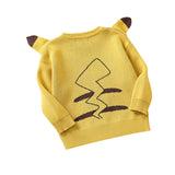 Kid Baby Boy Ins Captain Pitching Cartoon Sweater