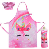 Kid Starry Sky Gradual Dirt Proof Cooking Baking Painting Apron