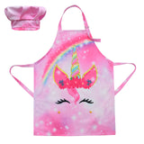 Kid Starry Sky Gradual Dirt Proof Cooking Baking Painting Apron