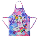 Kid Starry Sky Gradual Dirt Proof Cooking Baking Painting Apron
