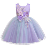 Kid Girl European American Peng Gauze Princess Dress