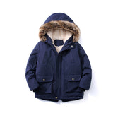 Kid Baby Boys Cotton-padded Jacket Cashmere Thickened Winter Coats