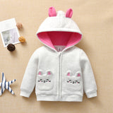 Autumn Winter Infant Casual Jacket Baby Girl Warm Hooded Coat