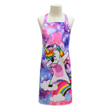 Kid Starry Sky Gradual Dirt Proof Cooking Baking Painting Apron