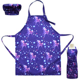 Kid Starry Sky Gradual Dirt Proof Cooking Baking Painting Apron
