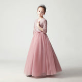 Kid Girl Evening Plush Sequin Princess Elegant Pageant Formal Dresses