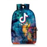 Student Schoolbag Polyester Full Print  Large Capacity Backpack