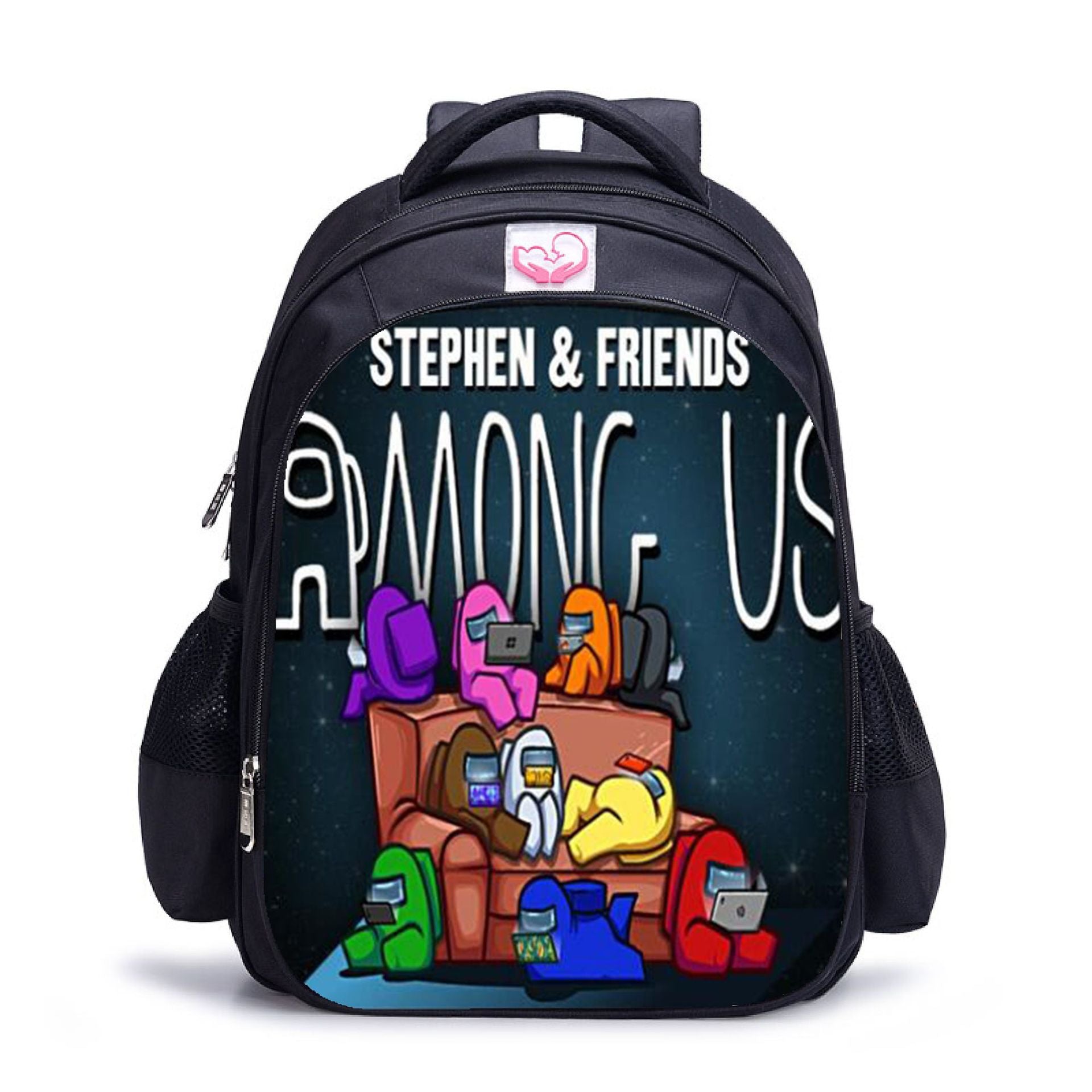 Backpack Anime Game Among Us School Bag Teens Travel Knapsack