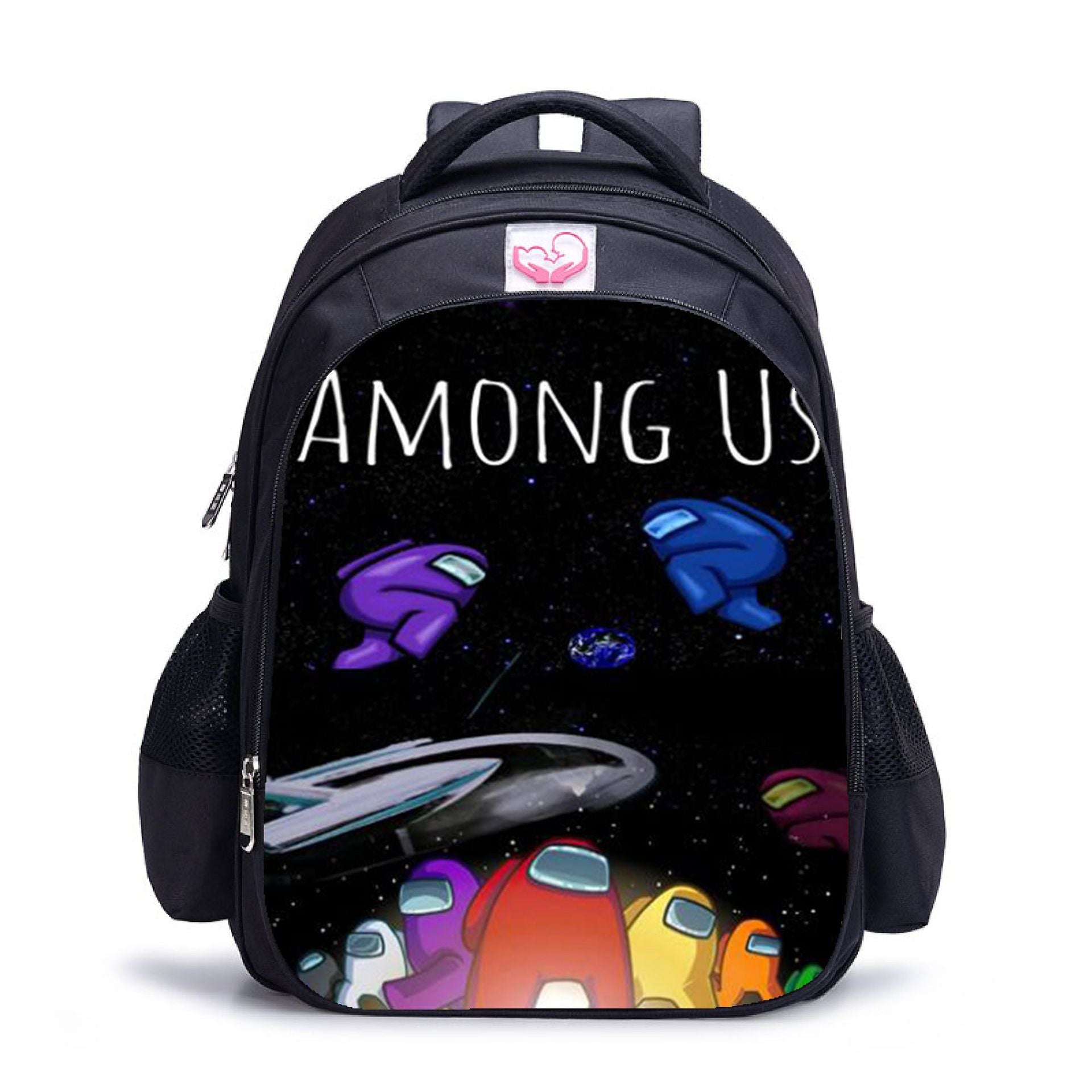 Backpack Anime Game Among Us School Bag Teens Travel Knapsack