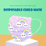 Kid Disposable Rainbow Series Adult Children Spunlaced Non-woven Fabric Masks